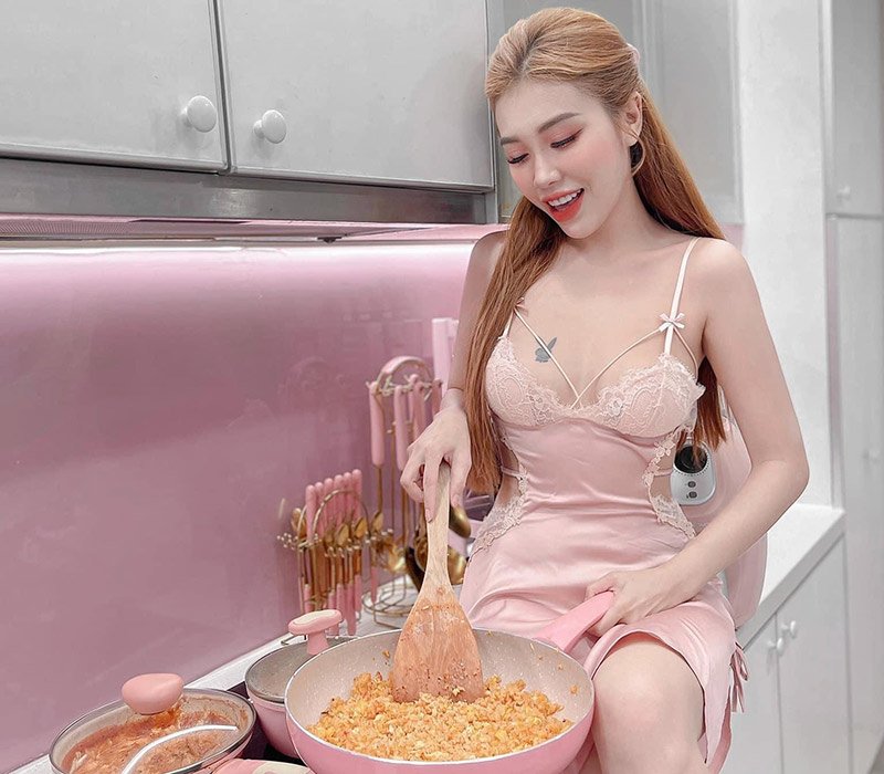 Gái xinh mặc pinky dễ thương 2